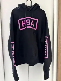 超希少 HOOD BY AIR HBA ロゴ ロングTシャツ M ブラック 長袖 Black' ファッション 超希少 HOOD BY AIR HBA ロゴ ロングT