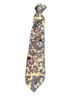 ミッキーマウス ペイズリー柄 ネクタイ