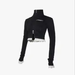 THEREDTHREAD track jersey jacket lace 黒 theredthread track jersey jacket lace - メルカリ