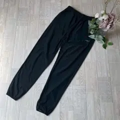 大きいサイズ2XL ウエスト総ゴム　ジョガーパンツ　トレーニング　スポーツ　黒