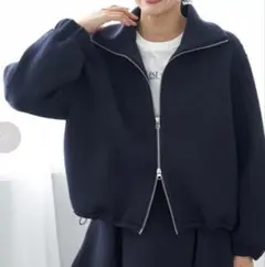 【VERY×UNFILO】BEAUTY FORM JERSEY+ ZIPブルゾン