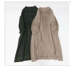 値下げ♪SM2 サマンサモスモス 繊細なレースの前開きワンピース ベージュ