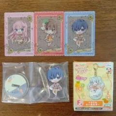 フリューくじ 初音ミク Citrus MIKU キーホルダー、クリアカードセット