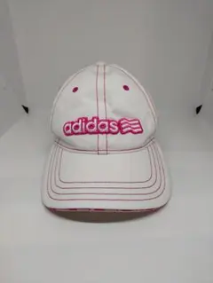 adidas ホワイト ピンク キャップ
