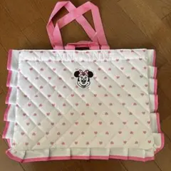 ミニーマウス 手提げ袋 ハート模様