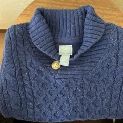babyGapネイビー ケーブル編み ニットセーター
