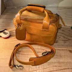 あ*ざ様 ブラウンレザー ミニショルダーバッグ