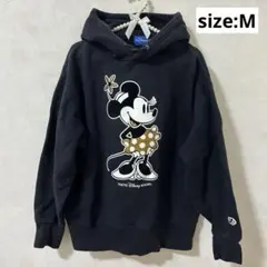 東京ディズニーリゾート ミニーマウス パーカー　Mサイズ　裏起毛