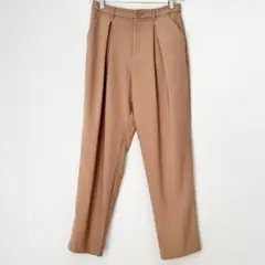 anyFAM エニィファム　パンツ　タックパンツ　ブラウン　ワイドパンツ　L
