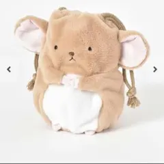 新品タグ付き　チンチラ 巾着 ポーチのサムネイル