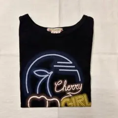 bonpoint ネオンチェリー柄 Ｔシャツ８y