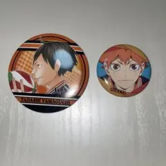 ハイキュー　日向翔陽、山口忠　缶バッジ