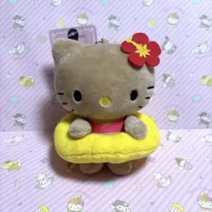 ハローキティ　ぬいぐるみマスコットチャーム　日焼けキティ　水着　アベイル