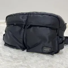 【美品】PORTER ポーター　タンカー ウエストポーチ ボディバッグ 黒