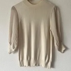 【ようちゃん様専用】サマーセーター　ベージュ　美品　Mサイズ