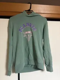 PEANUTS スヌーピー フード付きパーカー グリーン