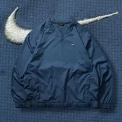 00s y2k NIKE ナイロンプルオーバー ネイビーグレー パステル テックのサムネイル