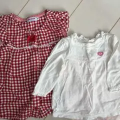 ミキハウス カットソー＆チュニックのセット♡入園式にも♡
