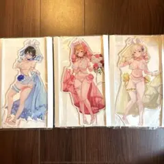 バニーガーデン 特大アクリルスタンド（照れ顔ver） 3点セット POPUP