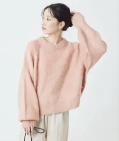 フリークスストア　シャギー　ニット　ピンク