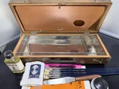 油絵具セット 12色 木製ケース - メルカリ