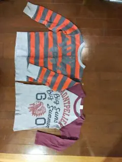 130　２着セット　トレーナー（薄手）長袖Tシャツ　セット