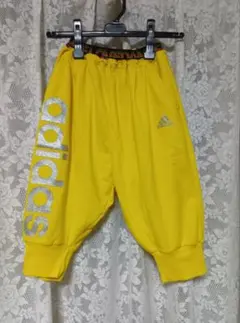 adidasサルエルパンツ　レディースS（キッズ140）✕シルバーラメロゴのサムネイル
