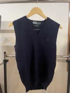 Polo by Ralph Lauren ネイビー Vネックニットベスト