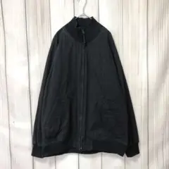 【ジャングルストーム】ジップアップ ジャンパー・ブルゾン　黒　Lサイズ　メンズ