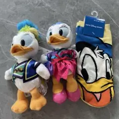 東京ディズニーランド　ドナルド&デイジー　マスコット　靴下セット