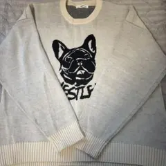 WEGO フレンチブルドッグ ニット セーター S