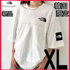 XXL＊ホワイト 白＊ステッチ ダインTシャツ＊ホワイトレーベル ノース