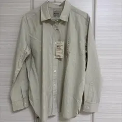 【新品未使用】無印　洗いざらし ブロードレギュラーカラー長袖シャツ Lサイズ