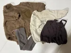 ベビー服セット フリースセーターとショートパンツ