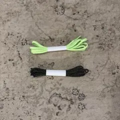Evo sl 靴ひも セット ライムグリーン　ドット