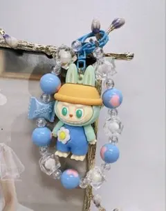 【ハンドメイド】可愛い 01ブブキーホルダー　ストラップ　プレゼント付き