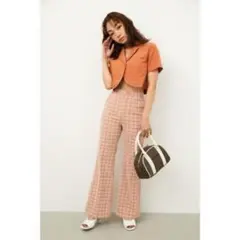 LAGUA GEM CHECK LOOSE FLARE PT美品のサムネイル