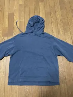 ジーユー　GU パーカー　くすみ色　ブルー　グレー　S