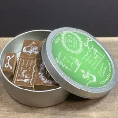 【mame】缶入りスタンプセット　未使用品　缶に錆有り