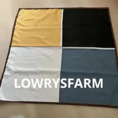 ローリーズファーム カラーブロックデザイン スカーフ 約50cm