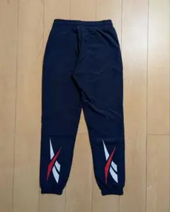 M 良品 リーボック クラシック トラックパンツ 紺 トリコロール
