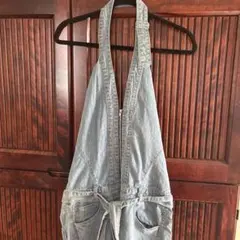 ライトブルー デニム サロペット