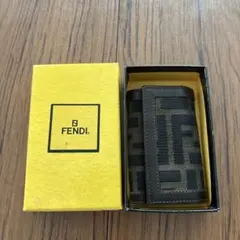 FENDI フェンディ ズッカ柄 4連キーケース ブラウン ユニセックス
