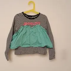 JENNI love ボーダー 長袖 トップス フリルのサムネイル