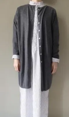 STAMP AND DIARY ウール ニット 2Way ロング カーディガン