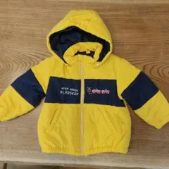 クレードスコープ　フード付きジャケット イエロー/ネイビー　100cm