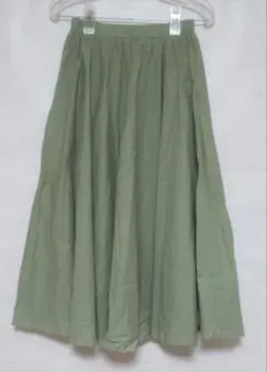 レディース　ロングギャザースカート