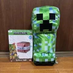 Minecraft プライズ２点 帯電クリーパー ぬいぐるみ TNTエアトイ