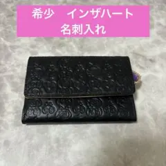 ANNA SUI インザハート　名刺入れ　カードケース　本革　ブラック　希少
