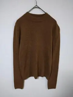 K.T　キヨコタカセ　ニットカットソー　レディースS相当　カシミヤ　ウール　茶色